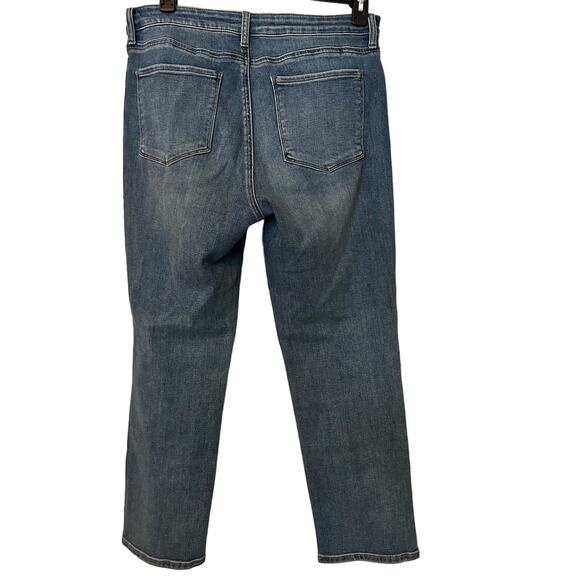 Kut from the Kloth Reese high rise fab ab ankle straight leg Size 14 gold embel - Picture 4 of 10